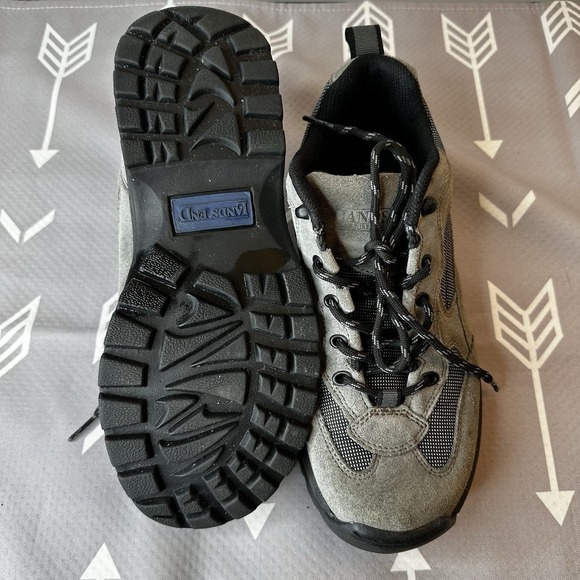 Lands End‎ Mens Gray Suede Outdoor Lace Up Trail Hiking Shoes Size 8M #73779 - Picture 8 of 12